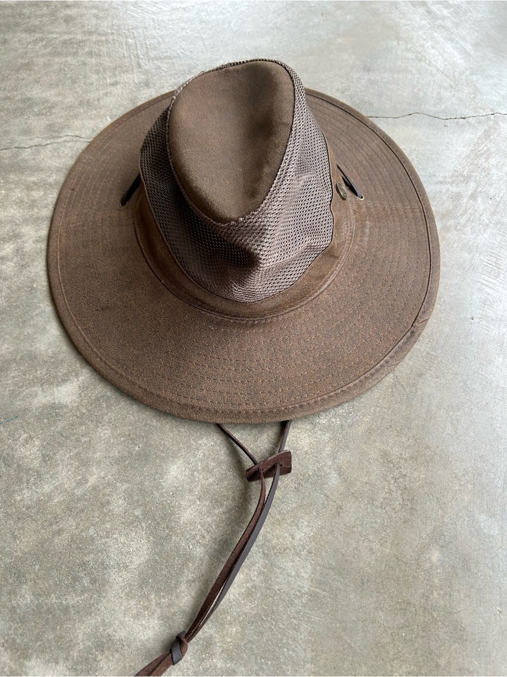 Magellan Outdoors Brown Wide-Brim Safari Hat